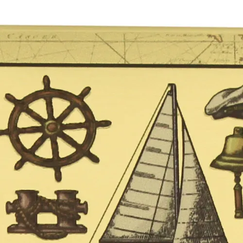 Visitenkartenbox - maritim – Detail der Oberfläche