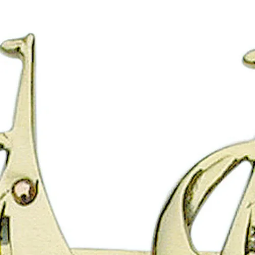 Schlüsselhaken mit 3 Segelbooten – Detail der Oberfläche