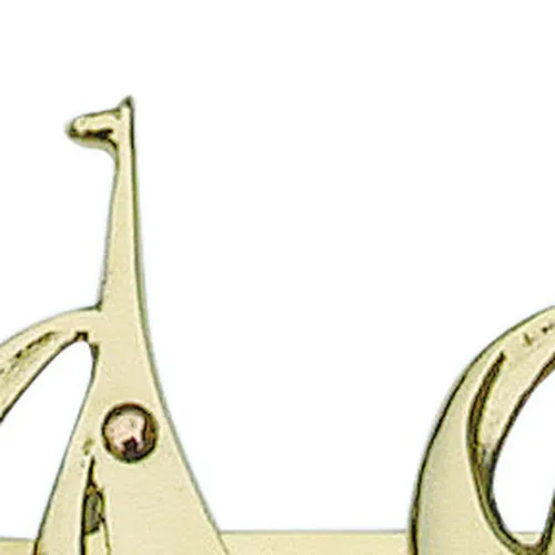 Schlüsselhaken mit 5 Segelbooten – Detail der Oberfläche