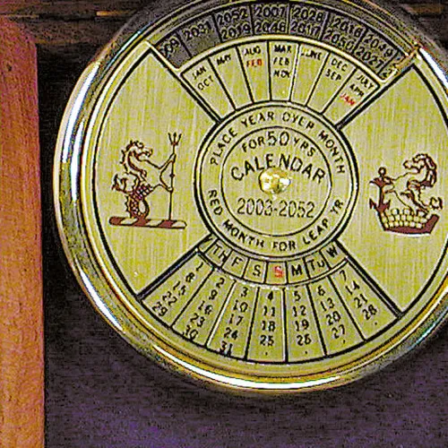 Dauerkalender in Holzbox – weitere Ansicht