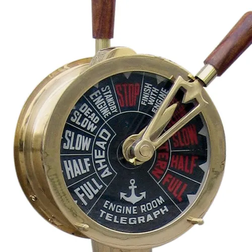 Detailansicht von Maschinentelegraph