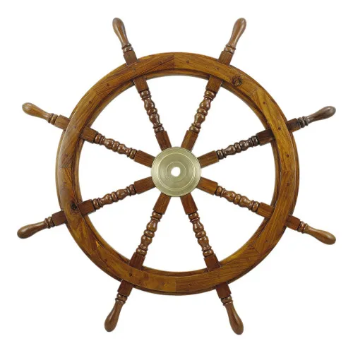 Steuerrad Premium-Qualität aus Holz/Messing