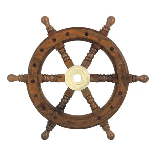 Steuerrad Premium-Qualität aus Holz/Messing