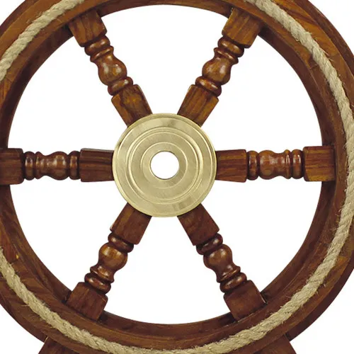 Steuerrad mit Tau – weitere Ansicht