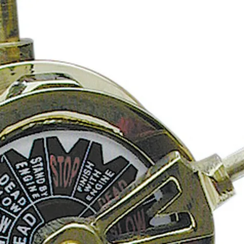 Maschinentelegraph – Detail der Oberfläche