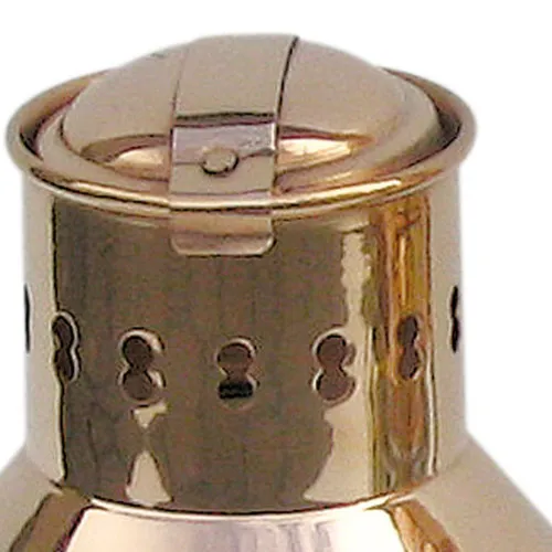 Ankerlampe mit Petroleumbrenner – Detail der Oberfläche