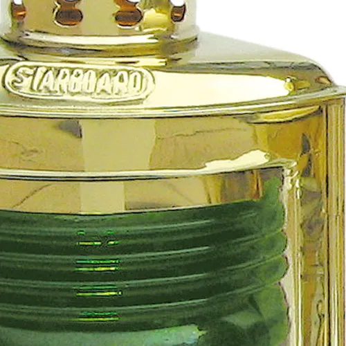 Steuerbordlampe mit Petroleumbrenner – weitere Ansicht
