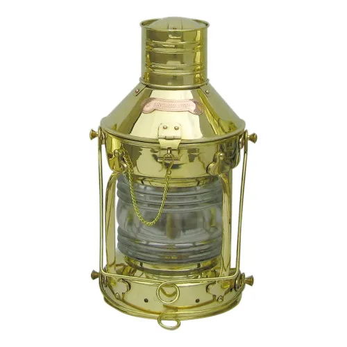 Ankerlampe mit Petroleumbrenner Schiffslampen aus Messing 39 cm