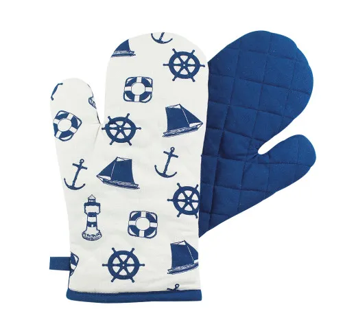 Detailansicht von Ofenhandschuh - Maritim