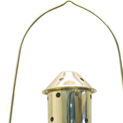 Detailansicht von Lampe mit Petroleumbrenner