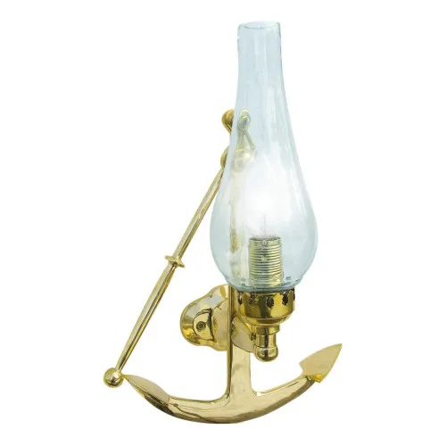Wandlampe - Anker Wandleuchte aus Messing lackiert 35 cm