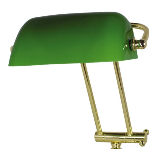 Detailansicht von Bankerlampe