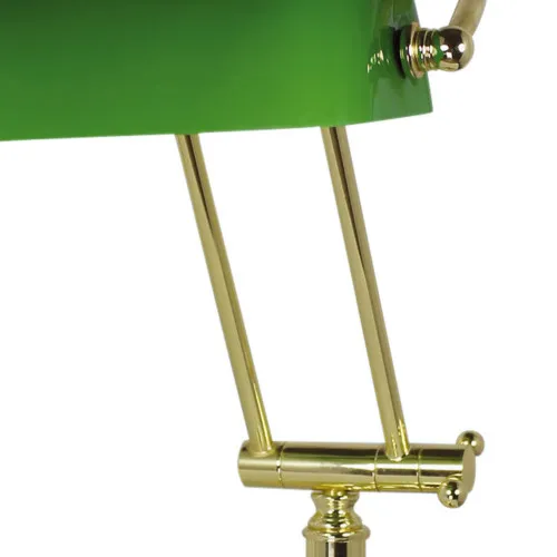 Bankerlampe in Nahaufnahme