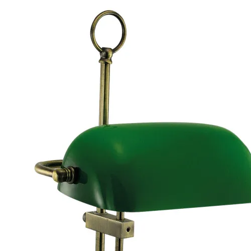 Detailansicht von Bankerlampe