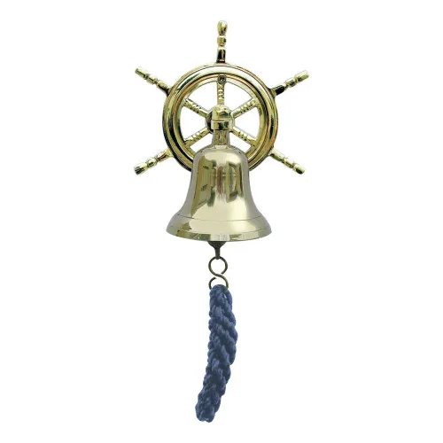 Glocke mit Steuerrad Wandglocke aus Messing