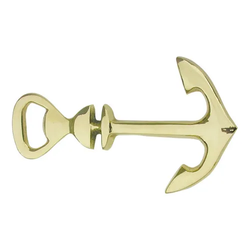 Flaschenöffner - Anker Kapselheber aus Messing 14 x 8 cm