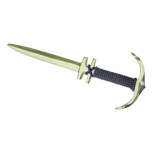 Brieföffner - Anker aus Messing/Tauwerk 21 cm