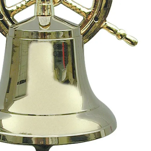 Glocke mit Steuerradwandhalterung in Nahaufnahme