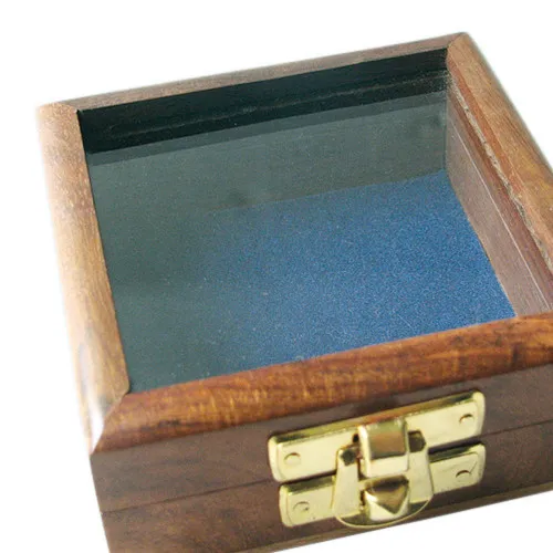 Detailansicht von Holzbox