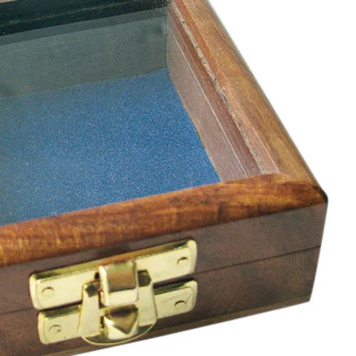 Holzbox in Nahaufnahme