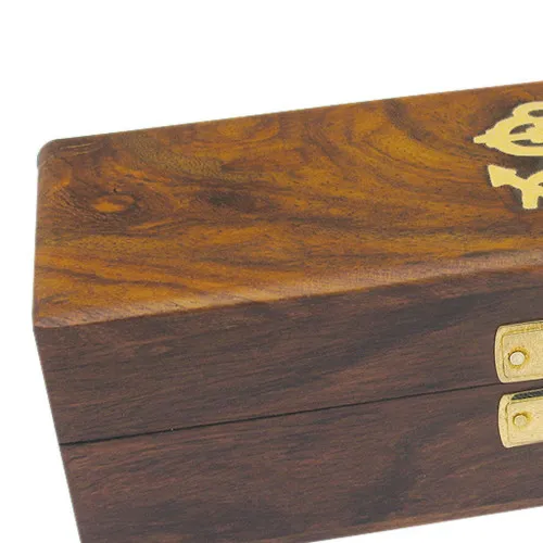 Detailansicht von Holzbox