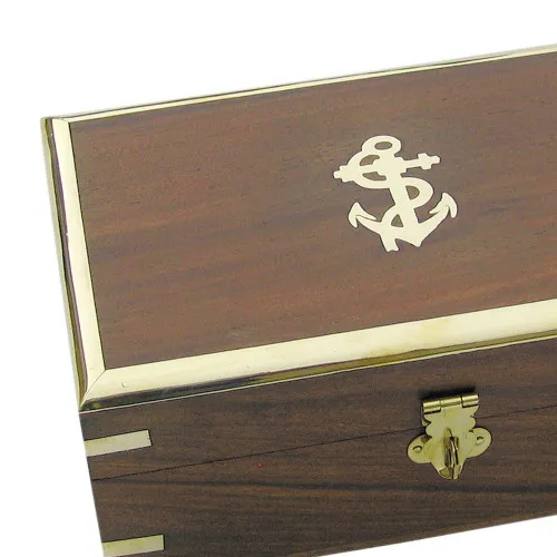 Detailansicht von Holzbox