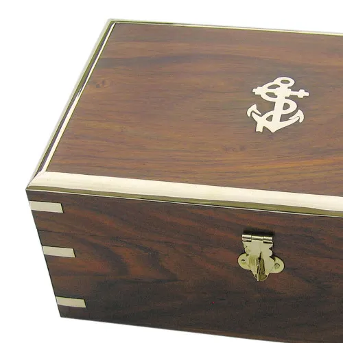 Detailansicht von Holzbox