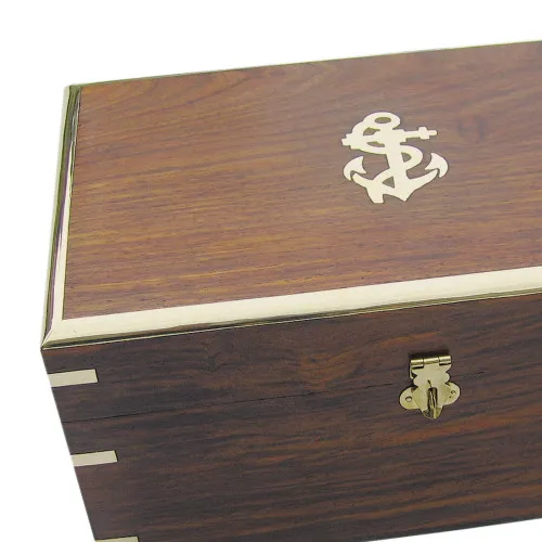 Detailansicht von Holzbox