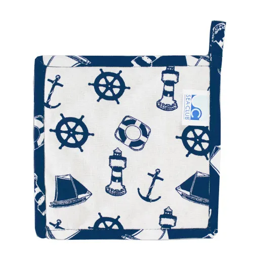 Detailansicht von Topflappen - Maritim