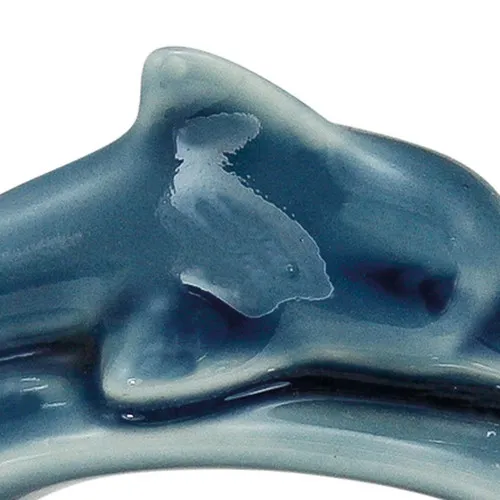 Serviettenring - Delfin – Detail der Oberfläche
