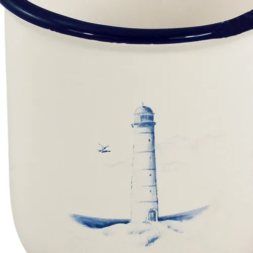 Becher mit Henkel - Leuchtturmdesign – weitere Ansicht