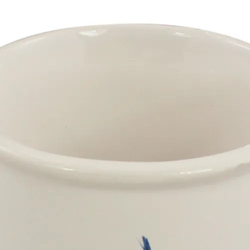 Becher mit Henkel – Boote-Design – Detail der Oberfläche