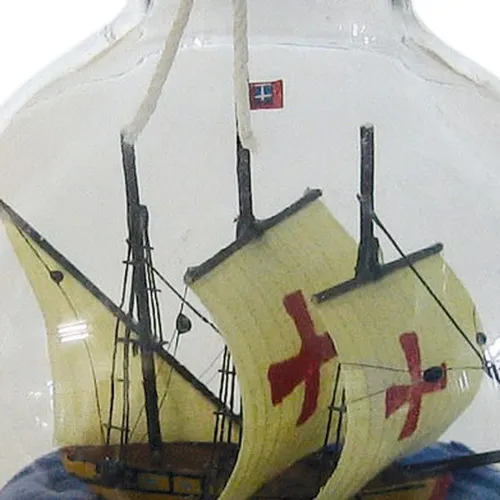Flaschenschiff - SANTA MARIA – weitere Ansicht