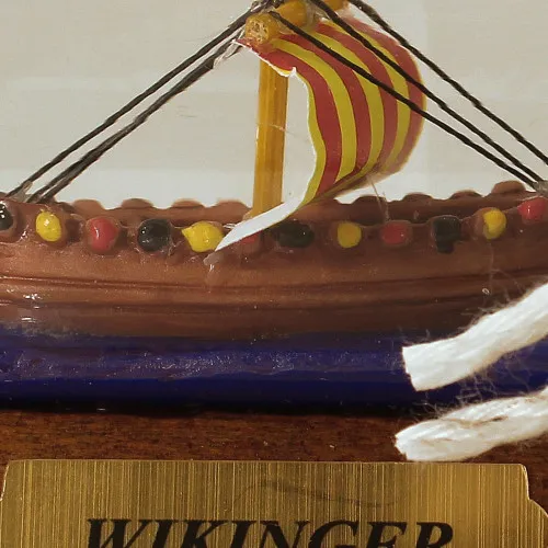 Flaschenschiff - Wikinger – weitere Ansicht