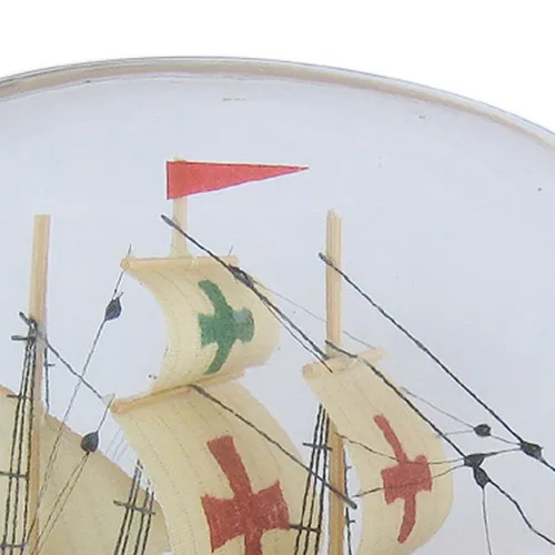 Flaschenschiff - SANTA MARIA – Detail der Oberfläche