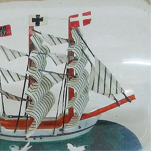 Flaschenschiff - Gorch Fock – weitere Ansicht