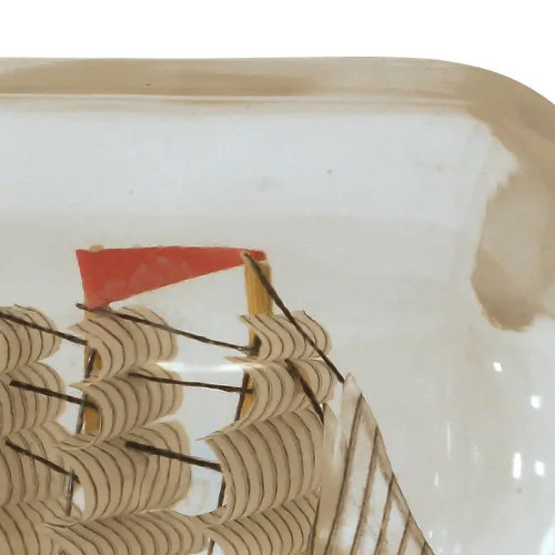 Flaschenschiff - Passat – Detail der Oberfläche