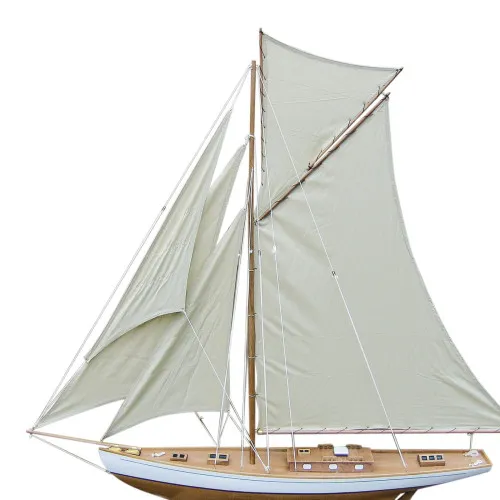 Detailansicht von Segel-Yacht