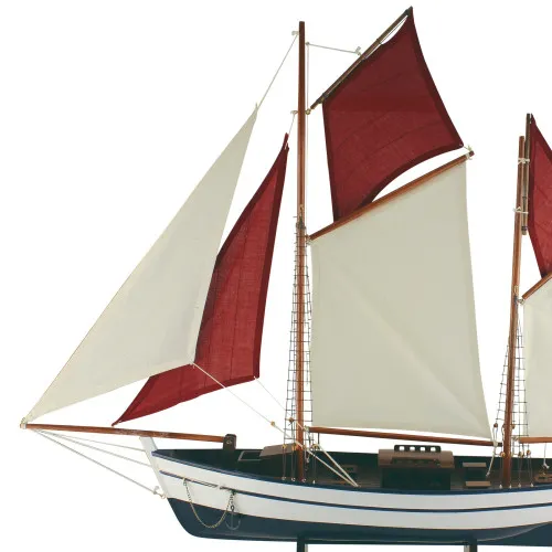 Detailansicht von Segel-Yacht
