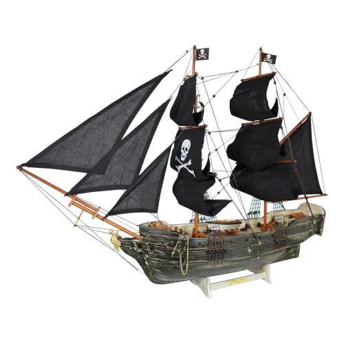 Piratenschiff Modellschiff aus Holz 78 x 60 cm