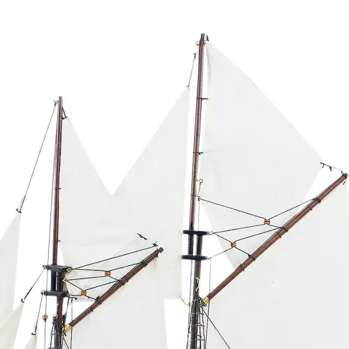 Segel-Yacht - Bluenose – Detail der Oberfläche