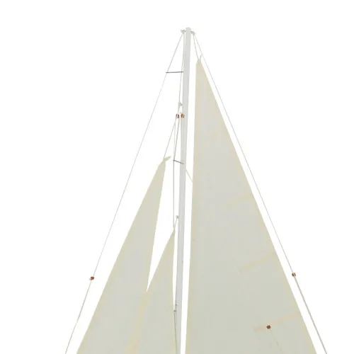 Detailansicht von Segel-Yacht