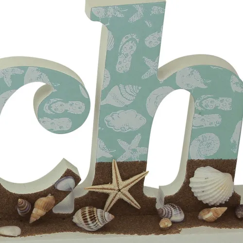 Stand-Deko - Beach mit Muscheln in Nahaufnahme