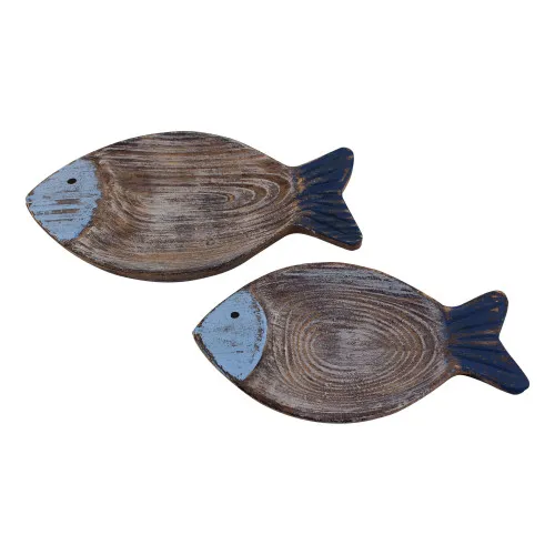 Detailansicht von Schalen - Fisch