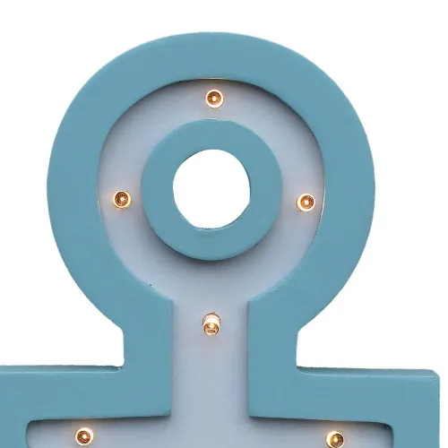 Anker mit LED – Detail der Oberfläche