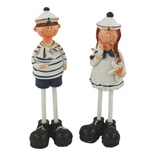 Matrosen-Pärchen aus Resin 18 cm