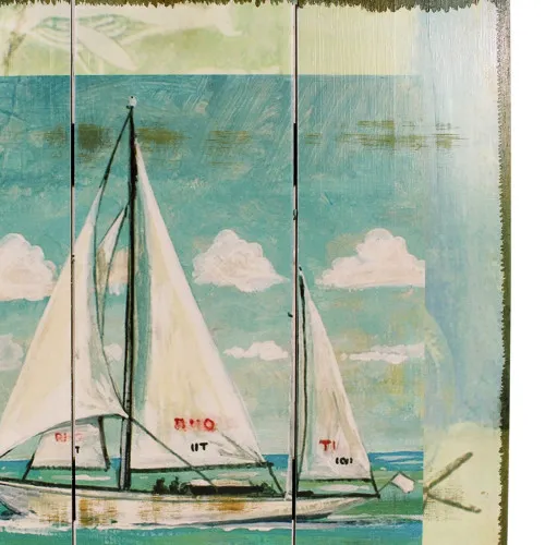 Wandbild Segelyacht in Nahaufnahme