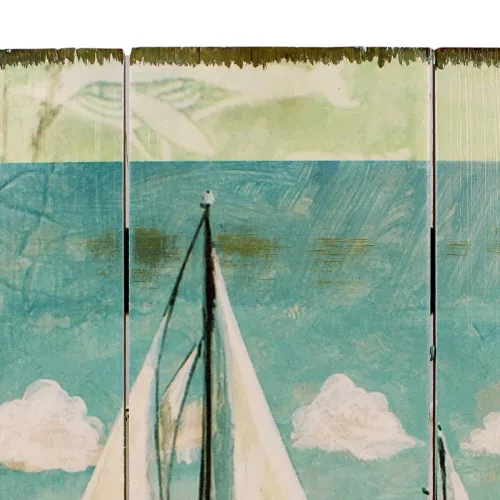 Wandbild Segelyacht – Detail der Oberfläche