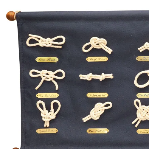 Detailansicht von Knoten-Wandbehang