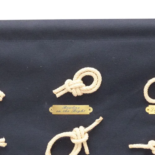 Knoten-Wandbehang – Detail der Oberfläche